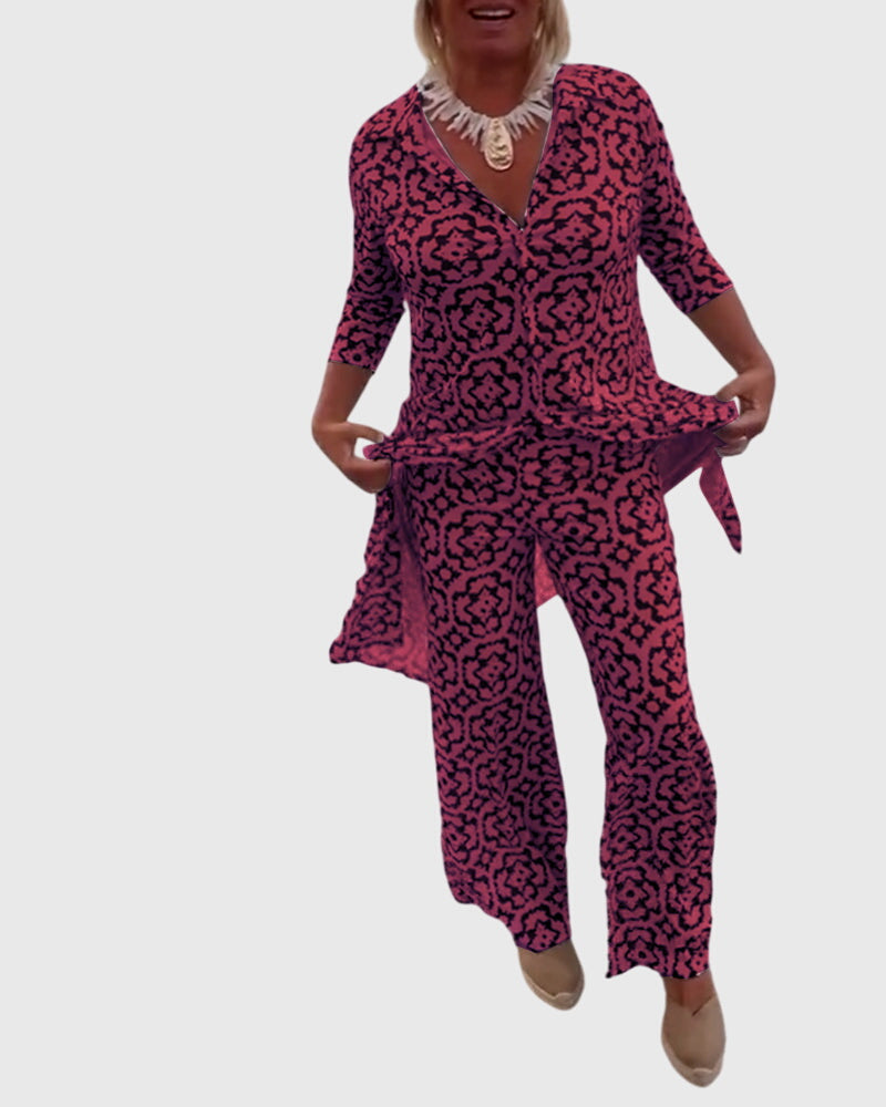 Olivia | Elegant Vintage Two-Piece Set