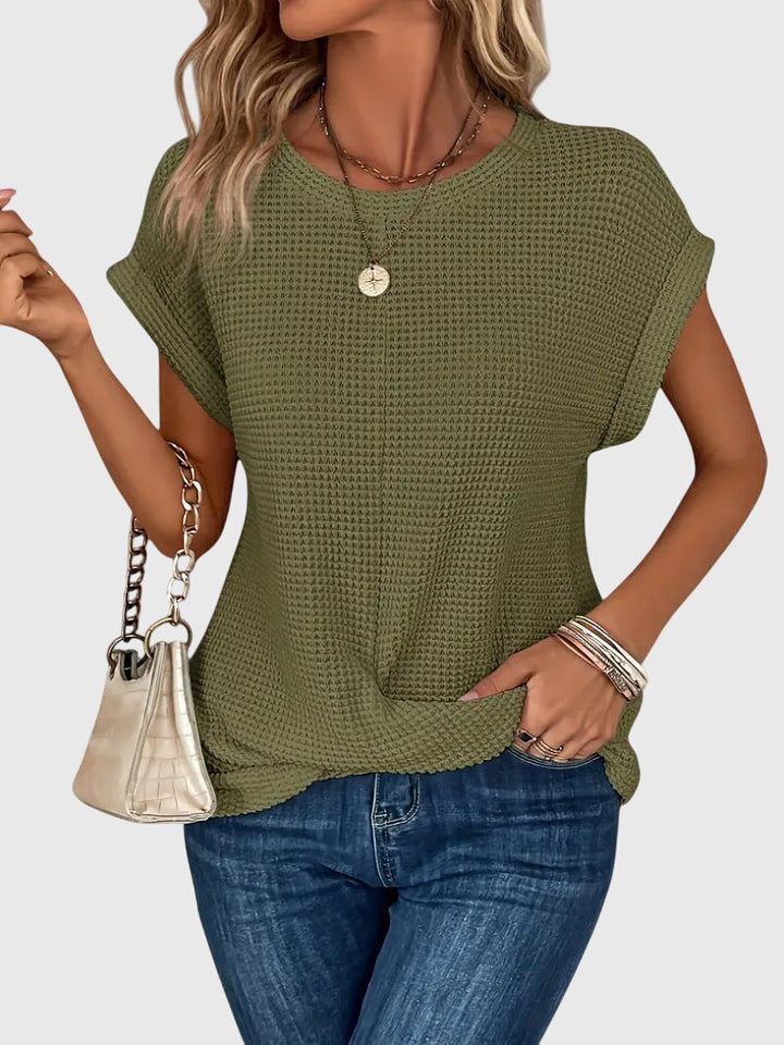 Olivia | Elegant Blouse with Crew Neck