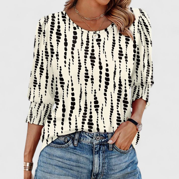 Olivia | Elegant Smocked Top