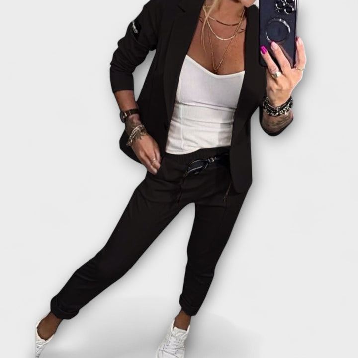 Olivia | Elegant Set of Top, Jacket, and Pants