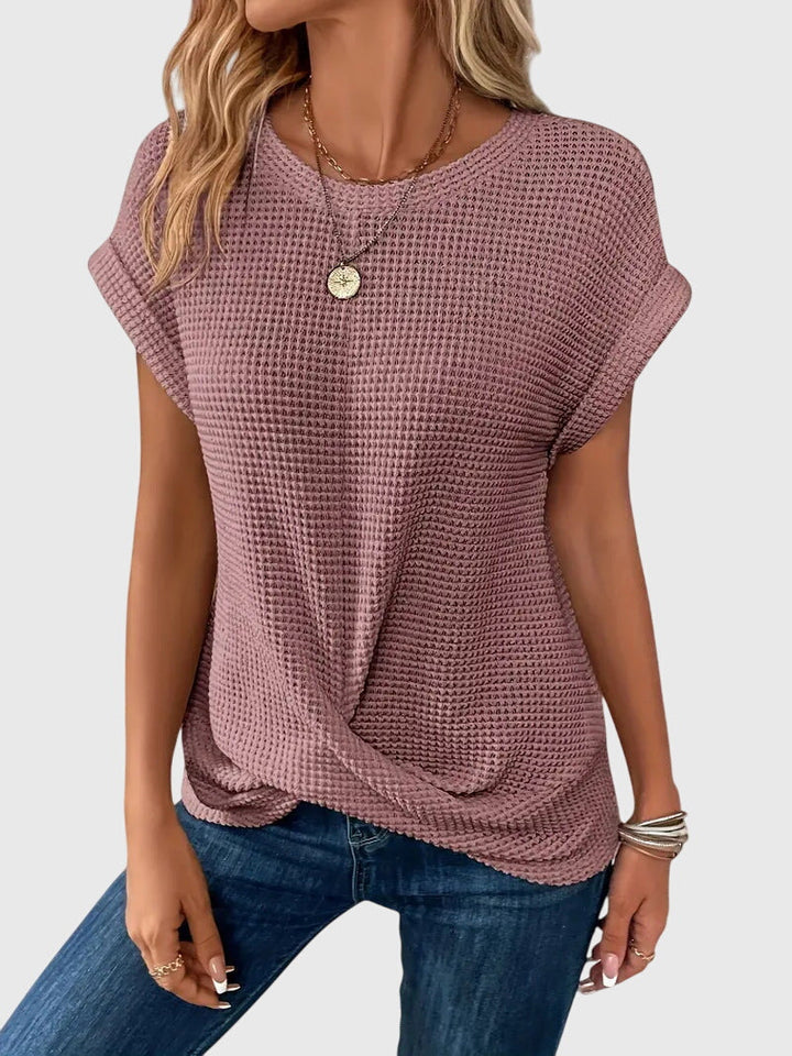 Olivia | Elegant Blouse with Crew Neck