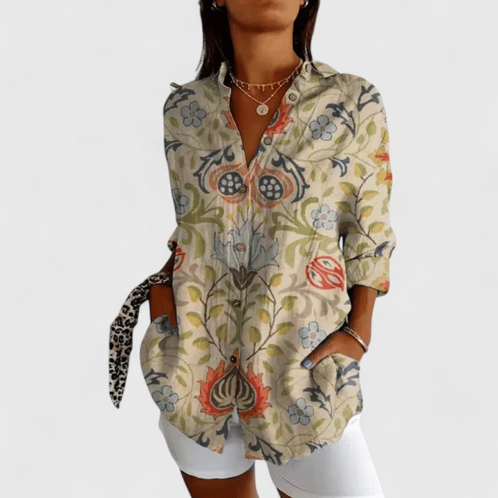 Olivia | Elegant Floral Blouse