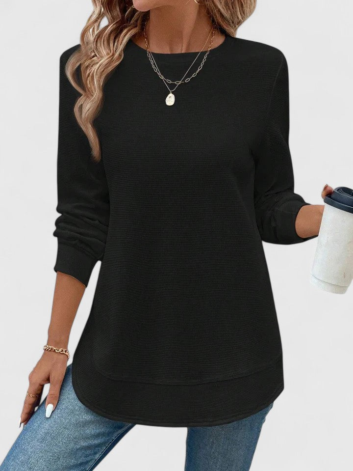Olivia | Elegant O-Neck Long Sleeve