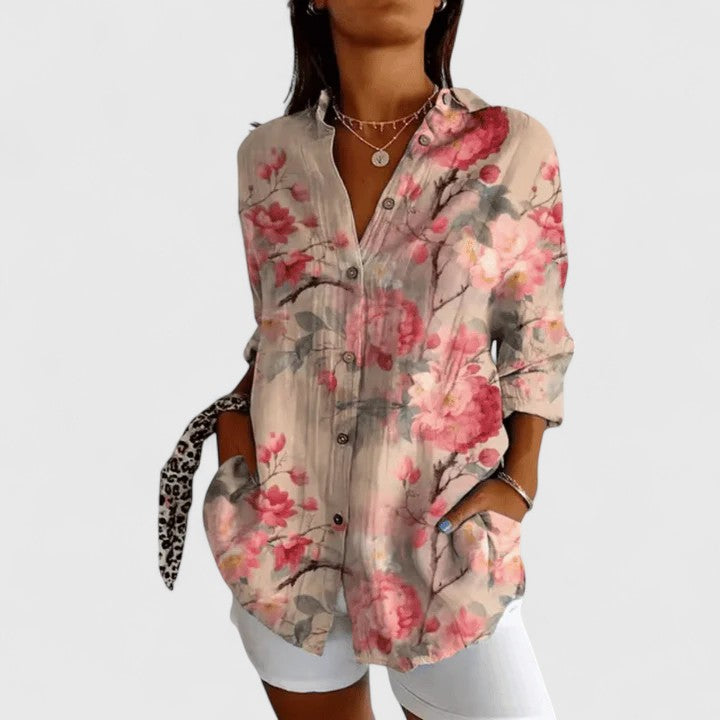Olivia | Elegant Floral Blouse
