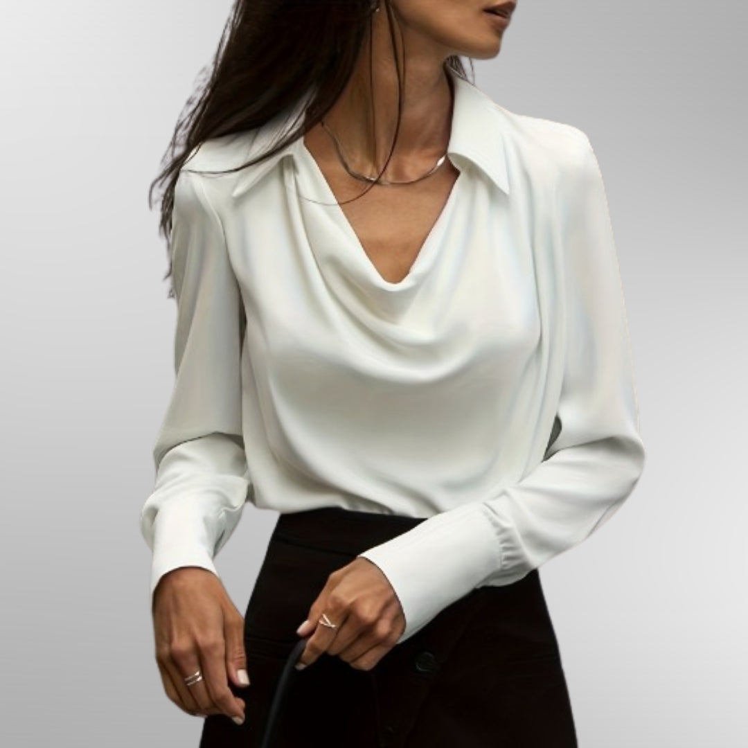Olivia | Elegant Satin Blouse