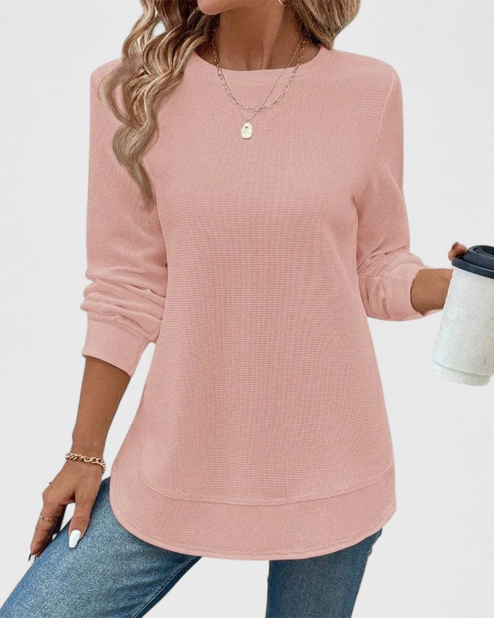 Olivia | Elegant O-Neck Long Sleeve