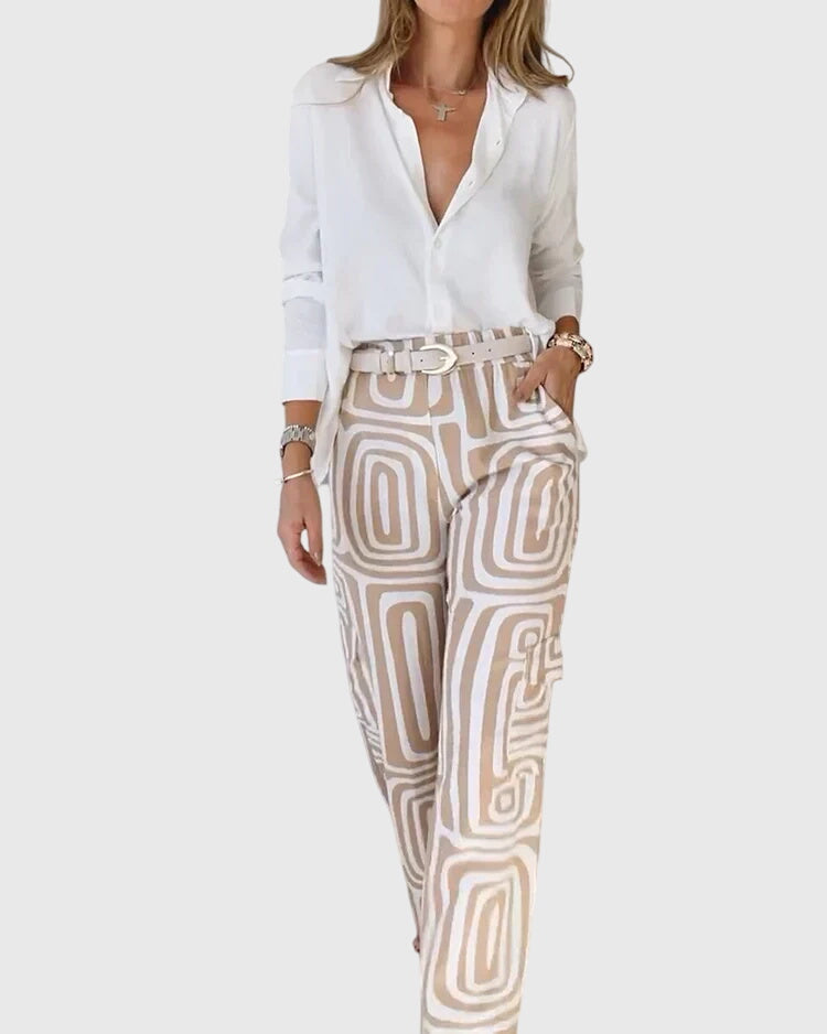 Olivia | Stylish Pants + Free Blouse & Belt