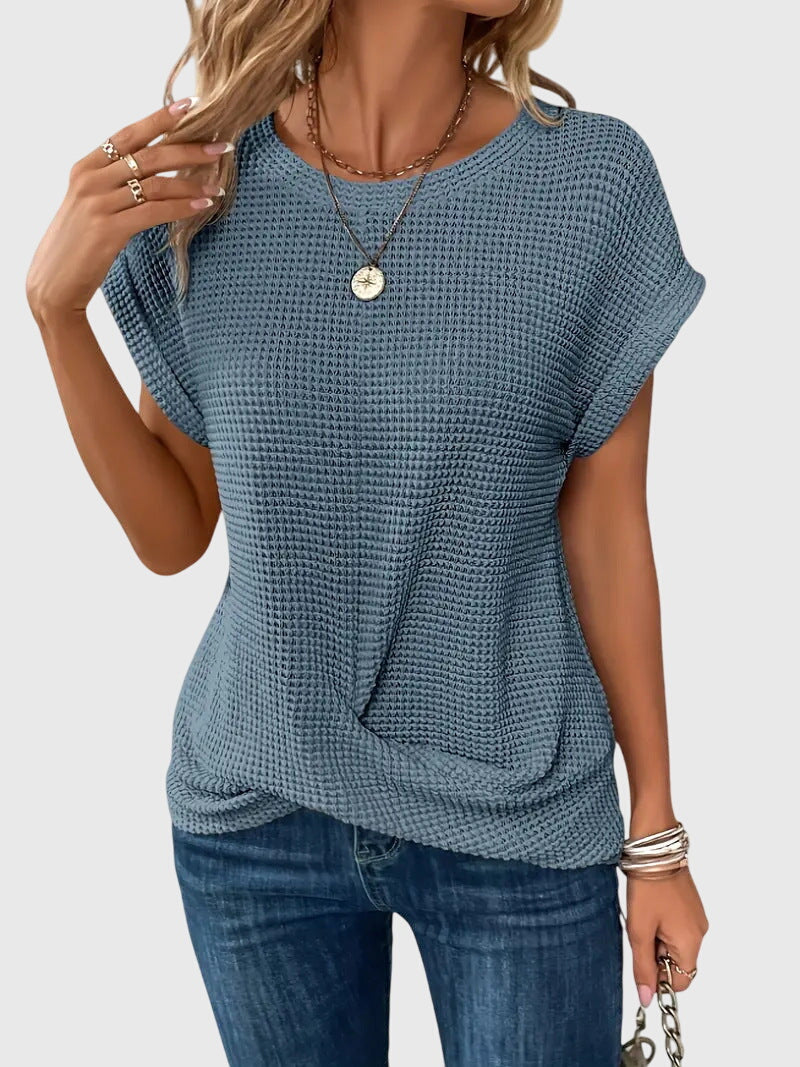 Olivia | Elegant Blouse with Crew Neck