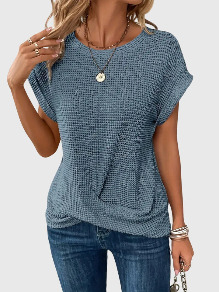 Olivia | Elegant Blouse with Crew Neck