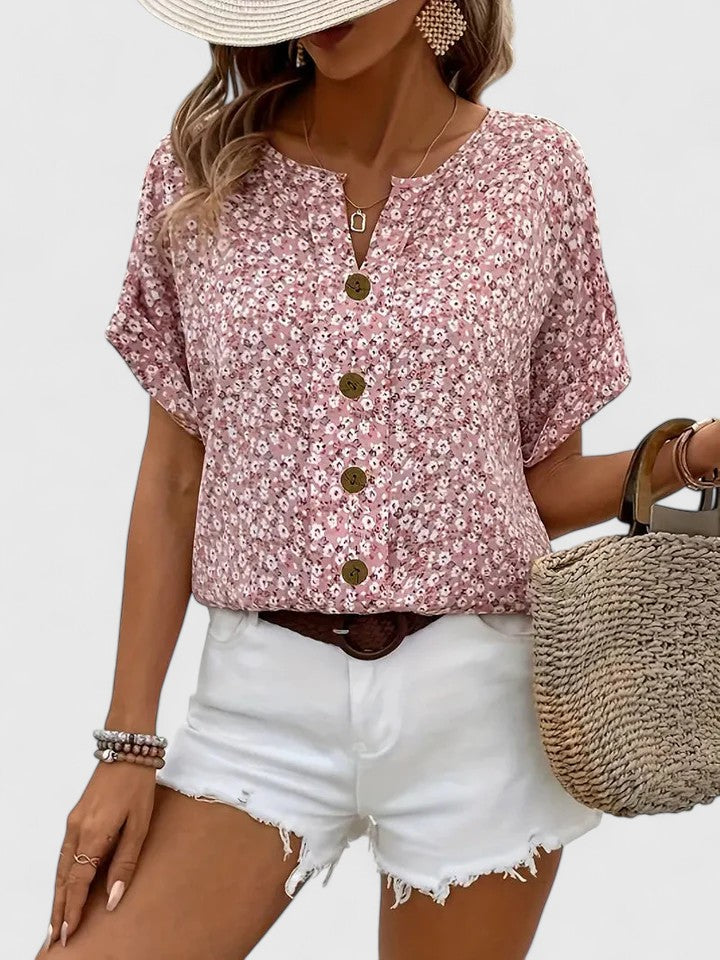 Olivia | Elegant Floral Summer Top