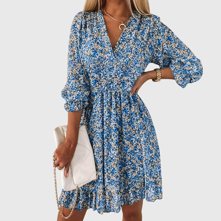 Olivia | Floral Puff Sleeve Dress