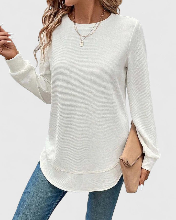 Olivia | Elegant O-Neck Long Sleeve