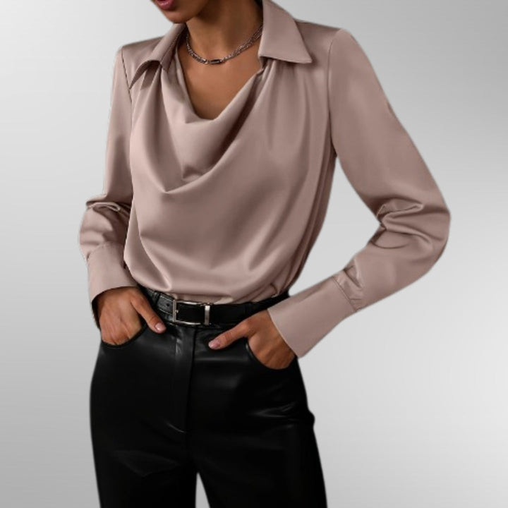 Olivia | Elegant Satin Blouse