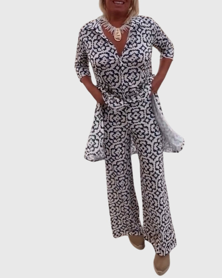 Olivia | Elegant Vintage Two-Piece Set