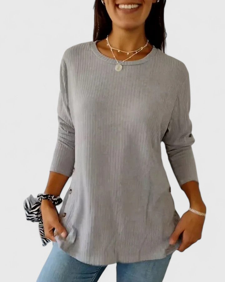 Olivia | Elegant Crew Top