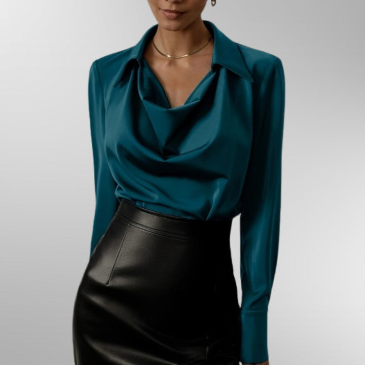 Olivia | Elegant Satin Blouse