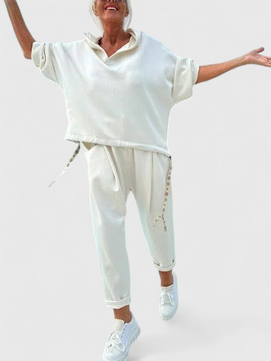 Olivia  | Comfortable Hooded Sweatshirt Set