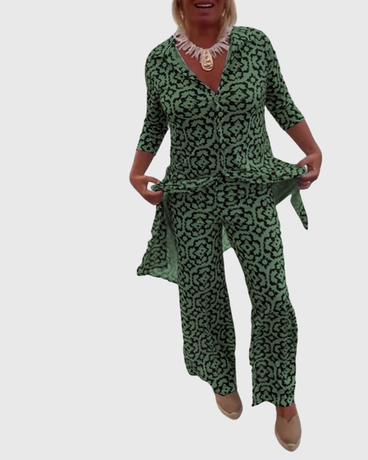 Olivia | Elegant Vintage Two-Piece Set