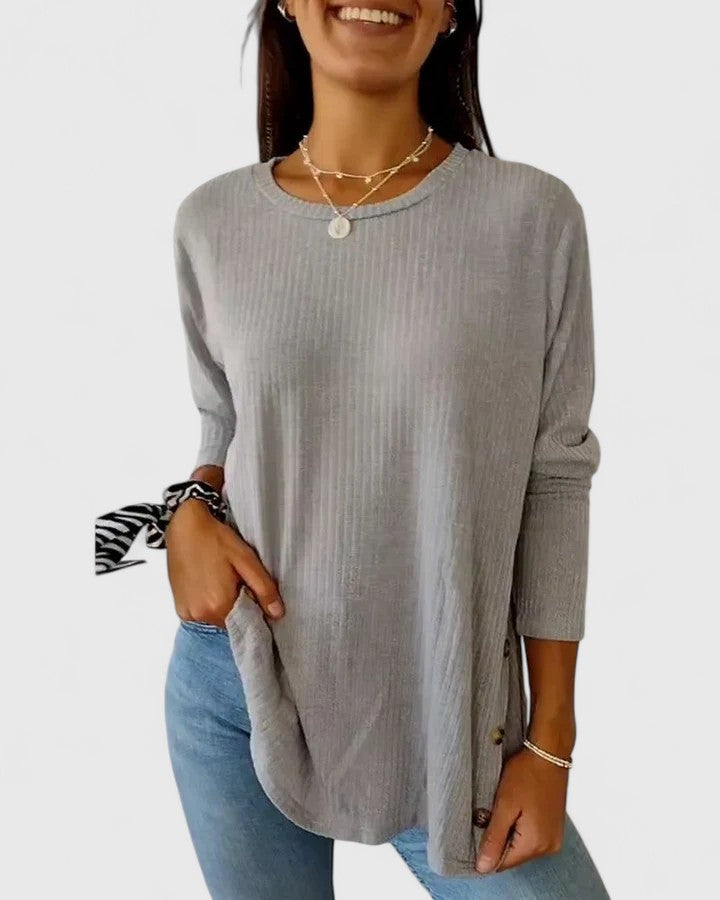 Olivia | Elegant Crew Top