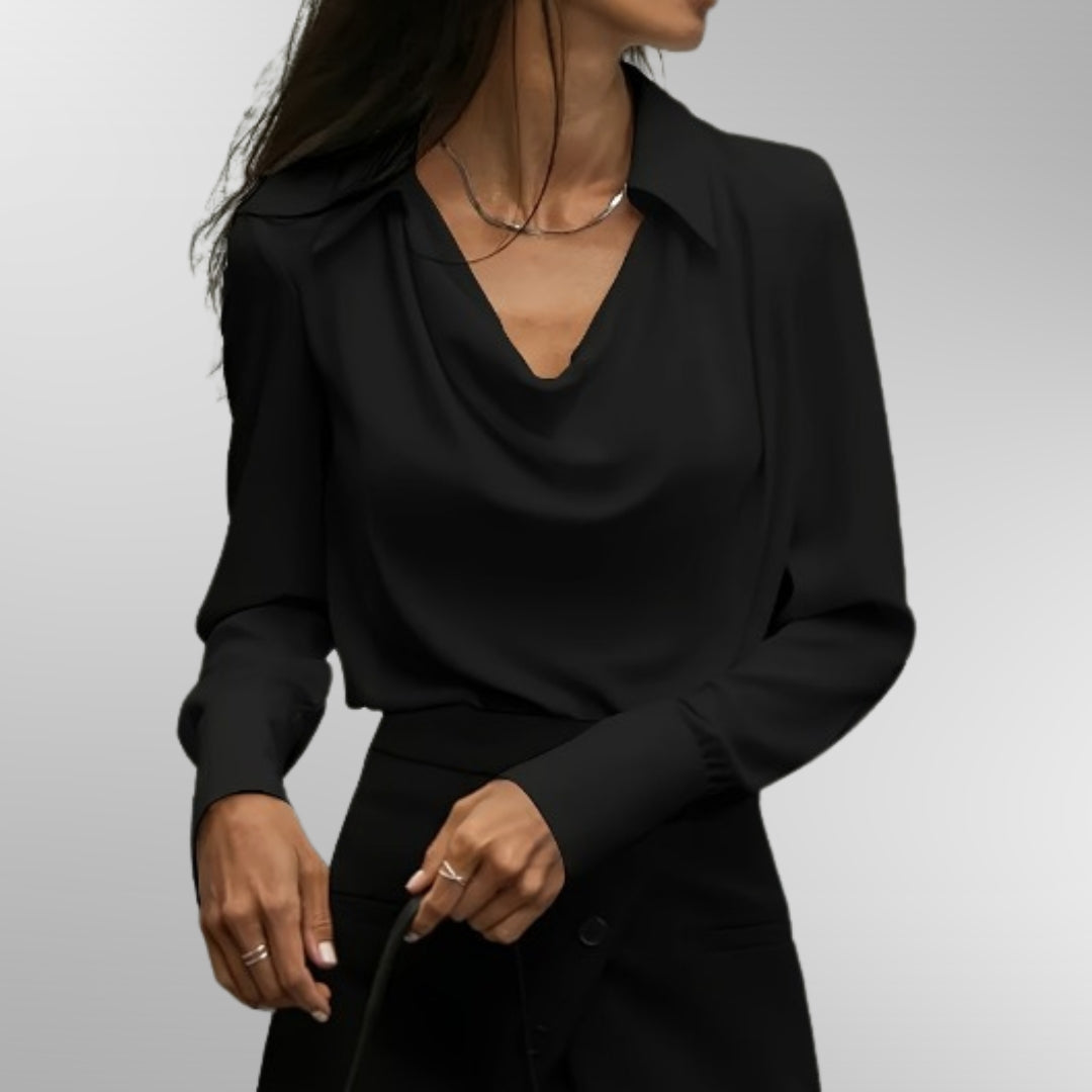 Olivia | Elegant Satin Blouse