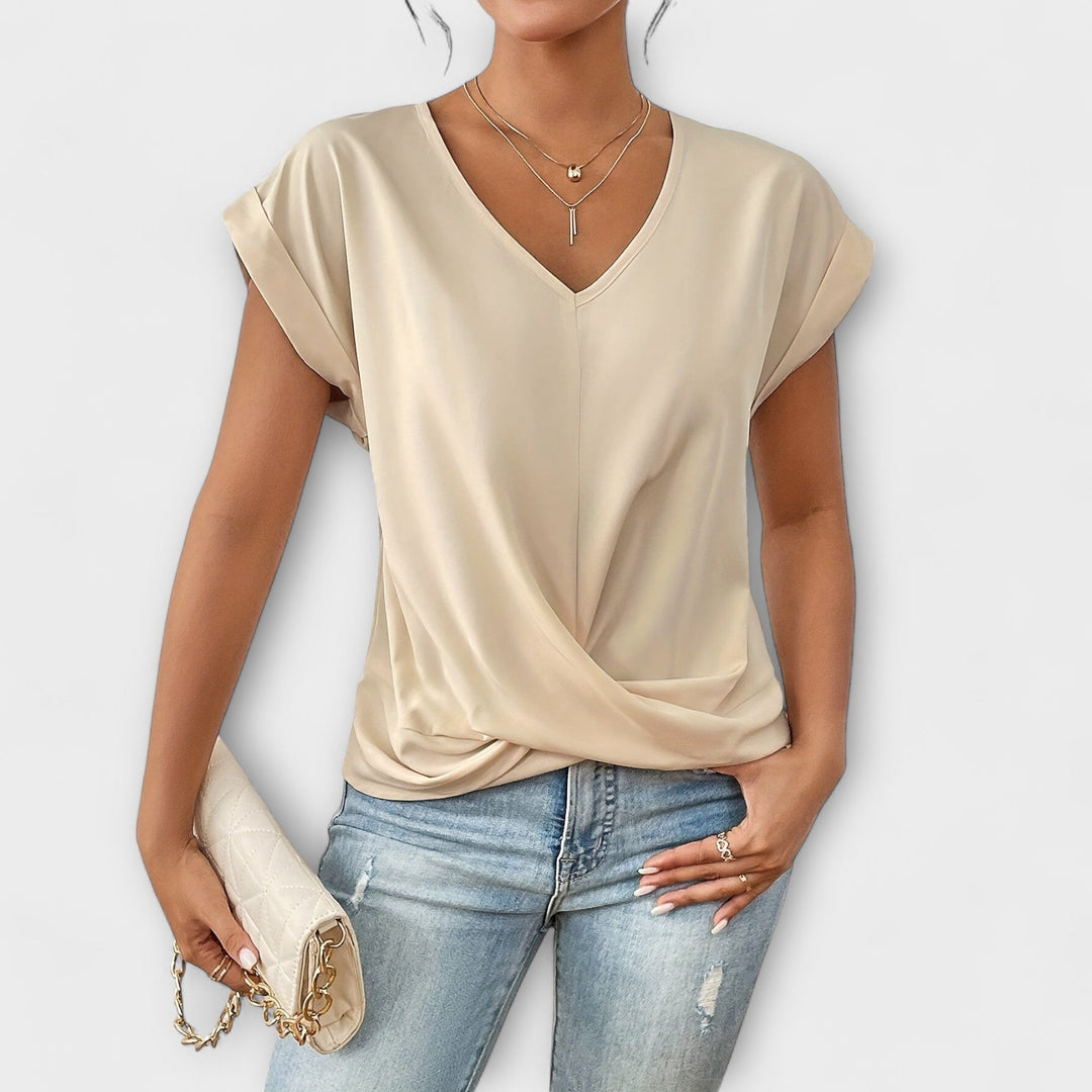 Olivia | Elegant V-neck Top