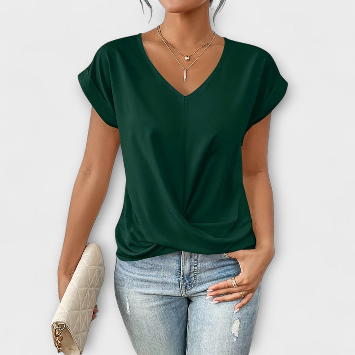 Olivia | Elegant V-neck Top