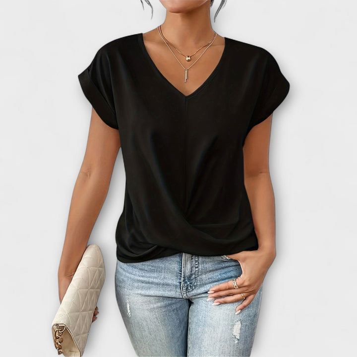 Olivia | Elegant V-neck Top