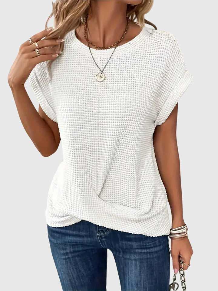 Olivia | Elegant Blouse with Crew Neck