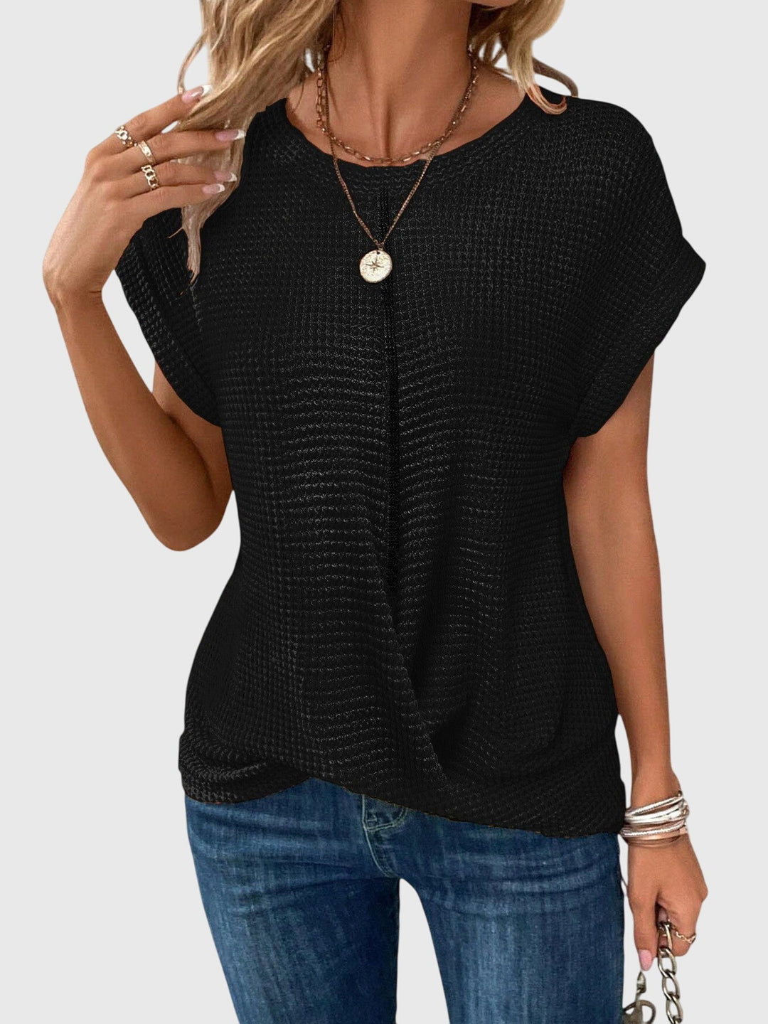 Olivia | Elegant Blouse with Crew Neck