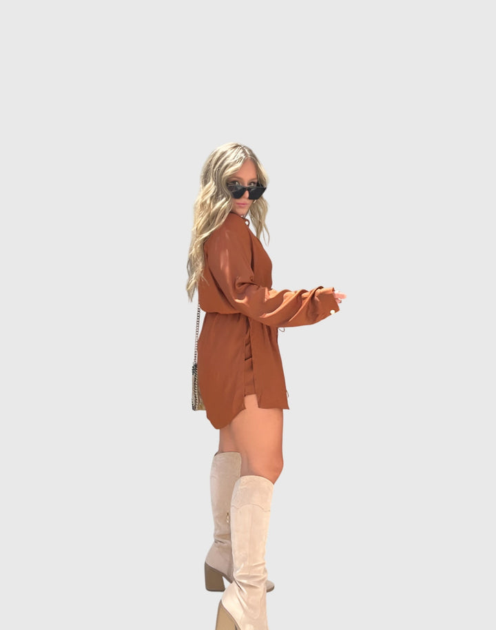 Olivia | Elegant Romper Dress