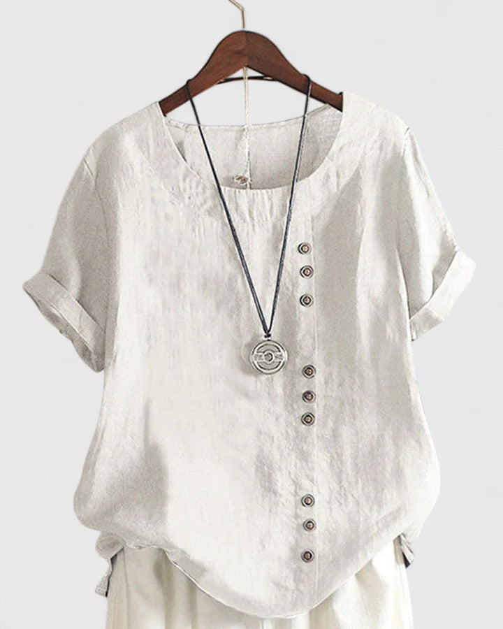 Olivia | Comfortable Short Sleeve Blouse
