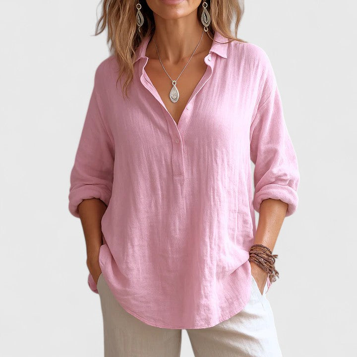 Olivia | Comfortable Linen Blouse