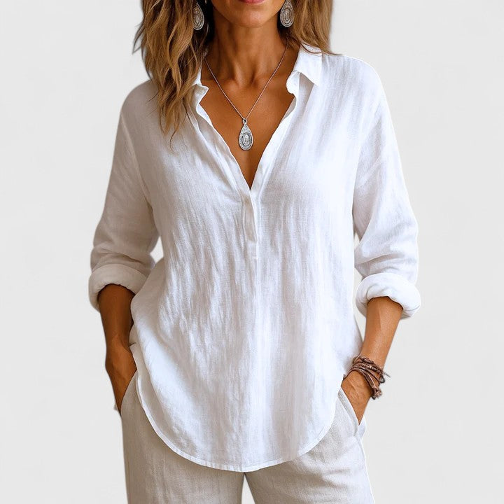 Olivia | Comfortable Linen Blouse