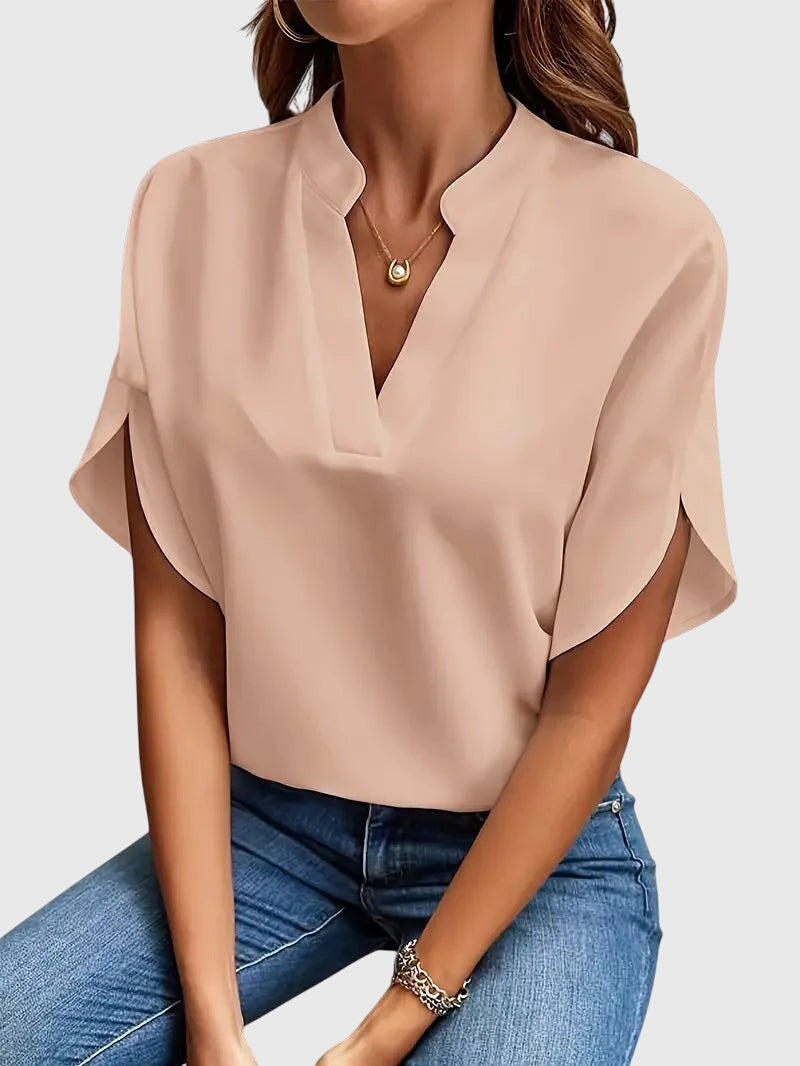 Olivia | Soft and Elegant V-Neck Shirt