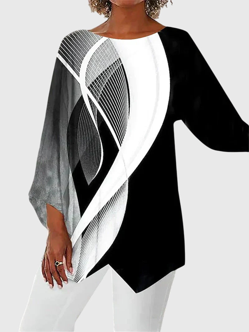 Olivia | Elegant Crew Neck Top