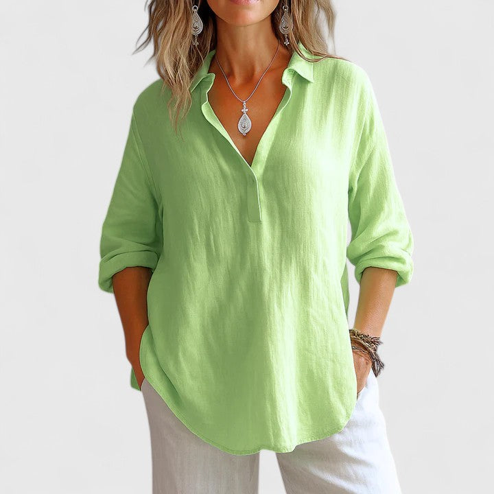 Olivia | Comfortable Linen Blouse