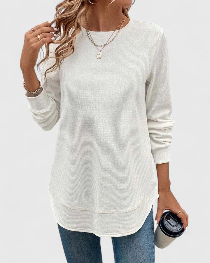 Olivia | Elegant O-Neck Long Sleeve