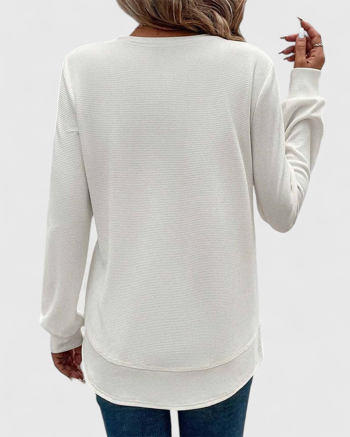 Olivia | Elegant O-Neck Long Sleeve