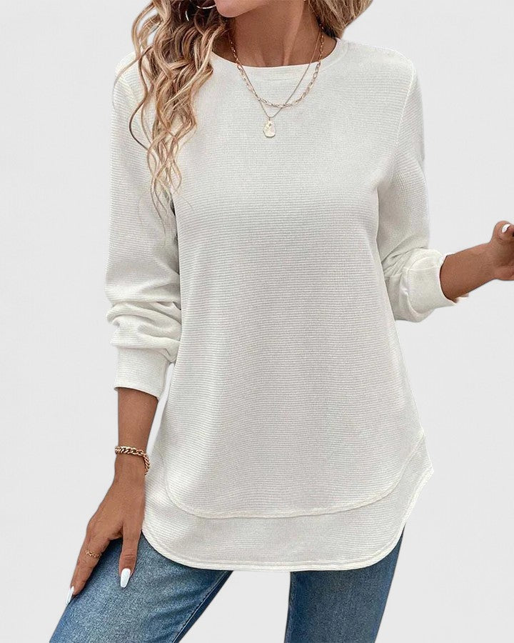 Olivia | Elegant O-Neck Long Sleeve