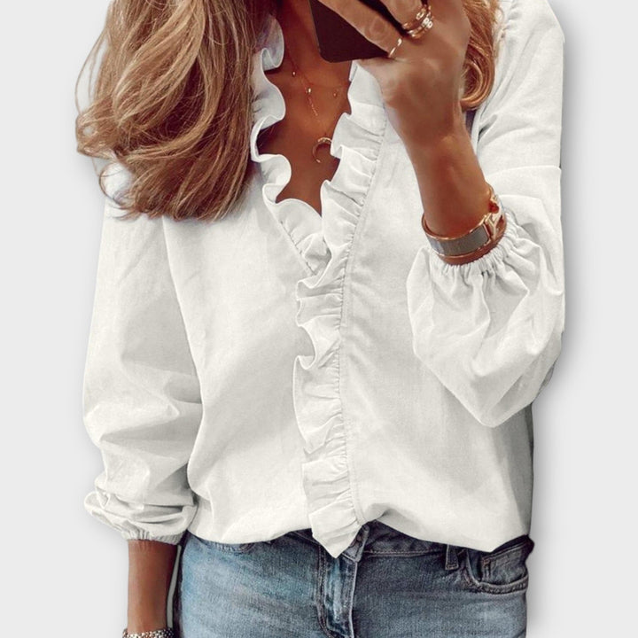 Olivia | Elegant Ruffled Blouse