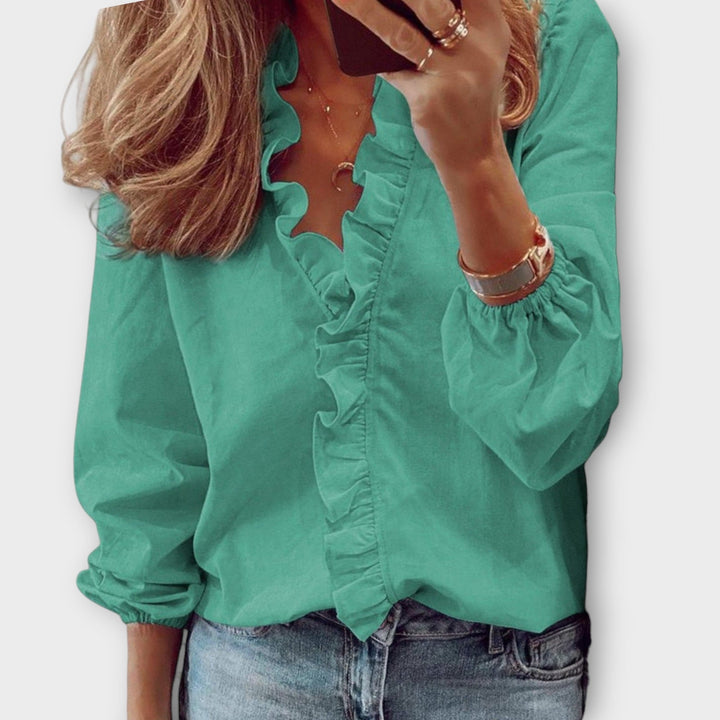 Olivia | Elegant Ruffled Blouse