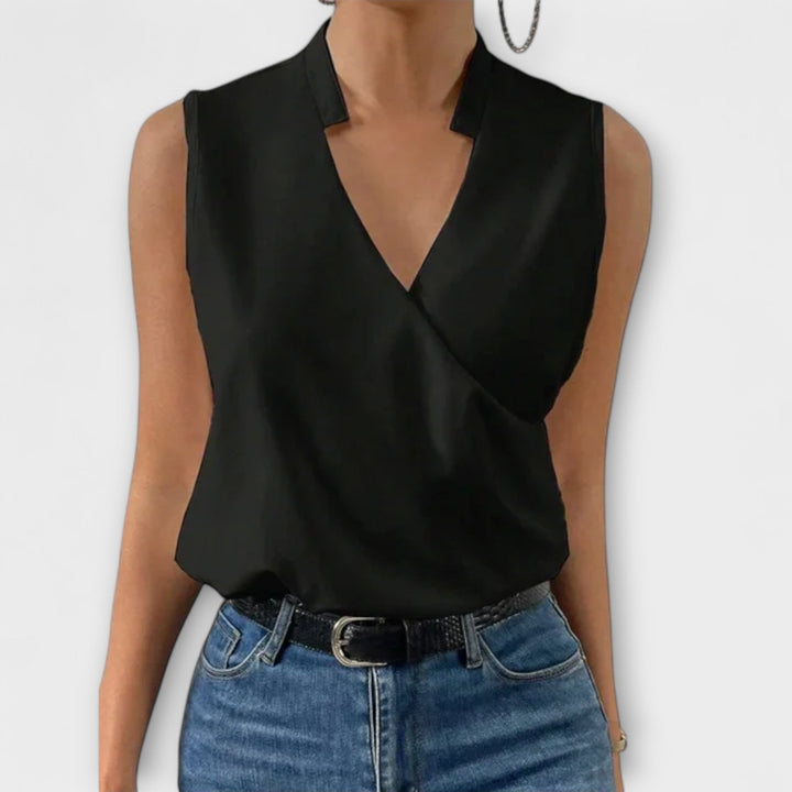 Olivia | Elegant V-neck Top