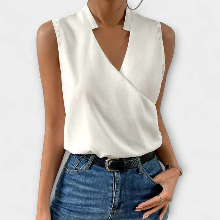 Olivia | Elegant V-neck Top