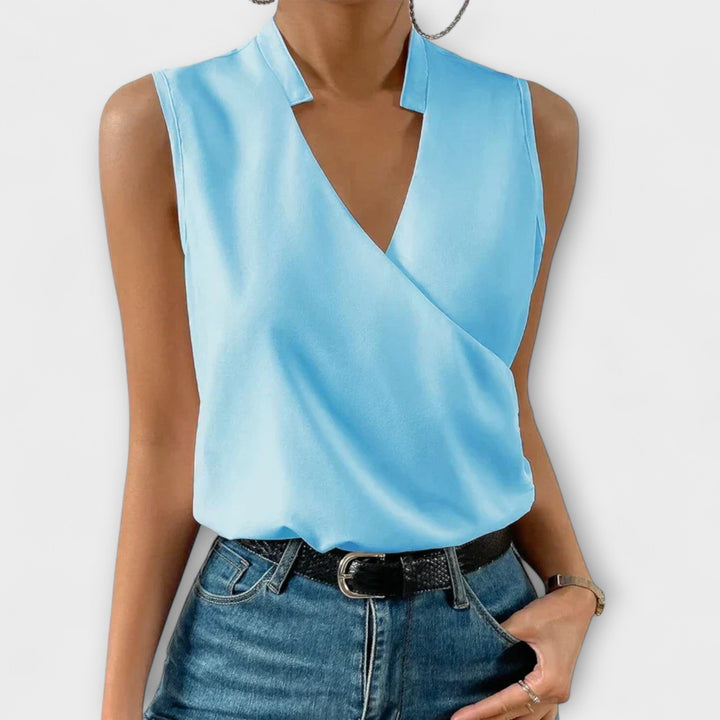 Olivia | Elegant V-neck Top