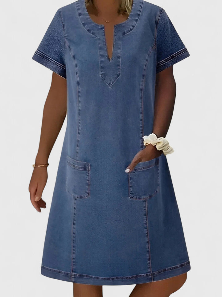 Olivia | Elegant Denim Dress