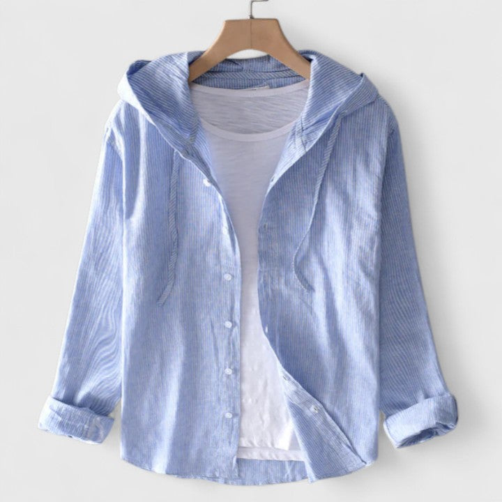 Olivia | Elegant Hooded Blouse