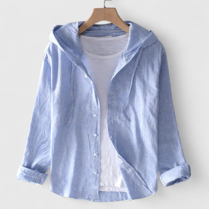 Olivia | Elegant Hooded Blouse