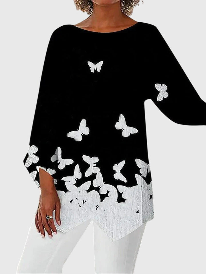 Olivia | Elegant Crew Neck Top