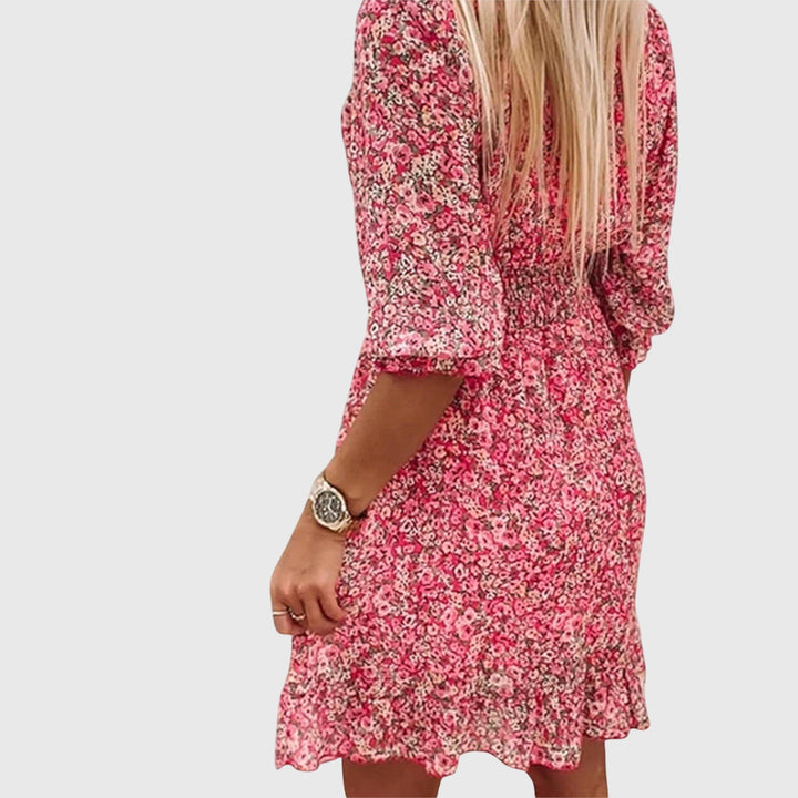 Olivia | Floral Puff Sleeve Dress