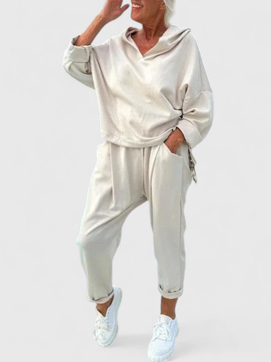 Olivia  | Comfortable Hooded Sweatshirt Set